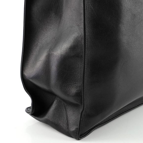 Chanel Vintage CC Chain Tote Lambskin XL Black - Picture 6 of 8